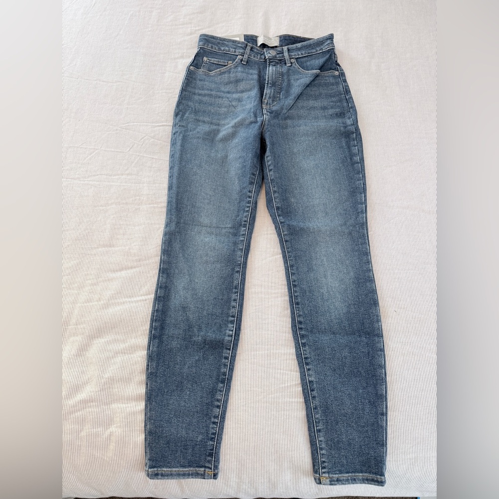 Everlane Medium Wash Curvy Way-High Skinny Jeans